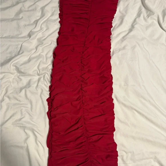 Fashion Nova Red Strapless Bodycon Dress - Picture 5 of 5